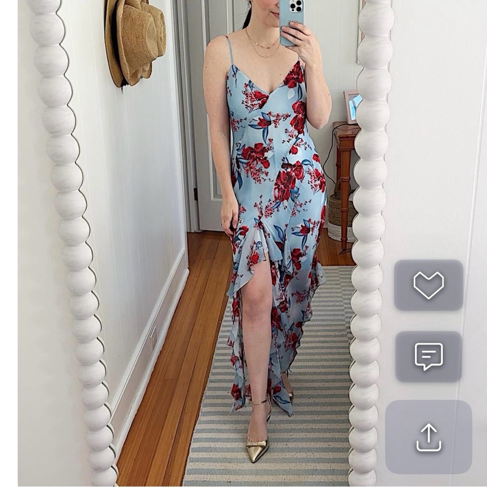 J. Crew Ruffle Slip Dress
